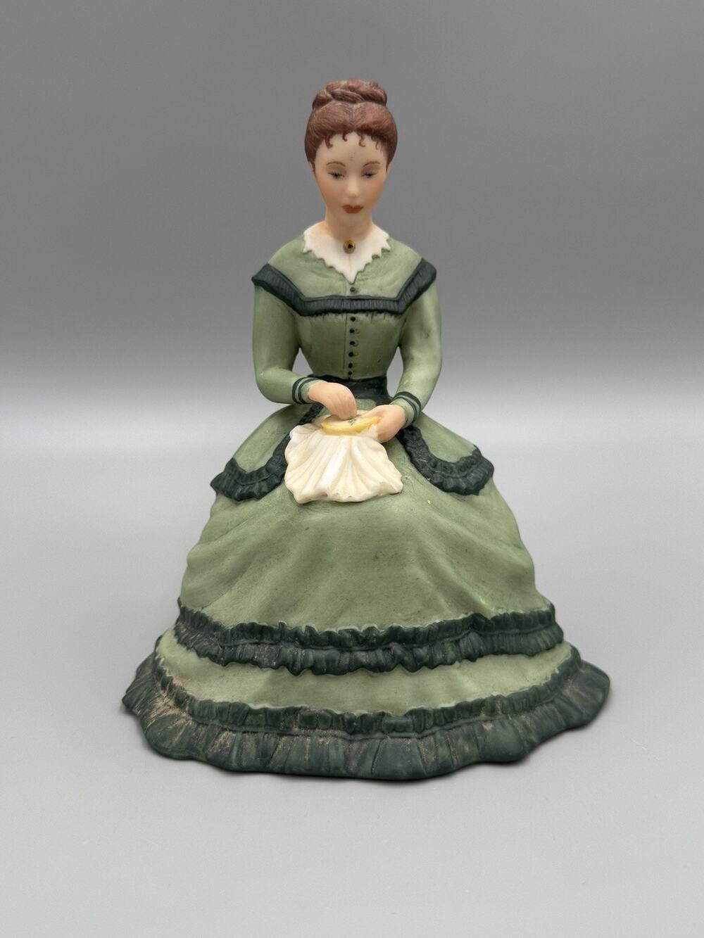 1983 Franklin Porcelain Meg Figurine Little Women Tasha Tudor Hand Painted